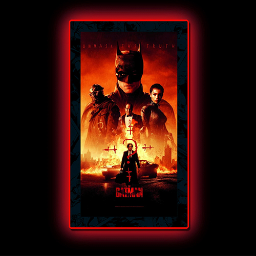 THE BATMAN -ザ・バットマン-/ Vengeance #7 LED ミニポスターサイン ウォールライト - イメージ画像