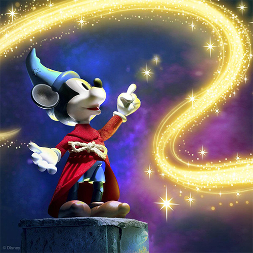 ディズニー wave 1/ ファンタジア: 魔法使いの弟子 ミッキーマウス アルティメイト 7インチ アクションフィギュア