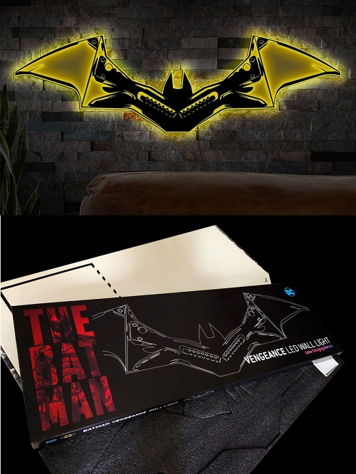 THE BATMAN -ザ・バットマン-/ Vengeance シンボル LED ウォールライト - イメージ画像