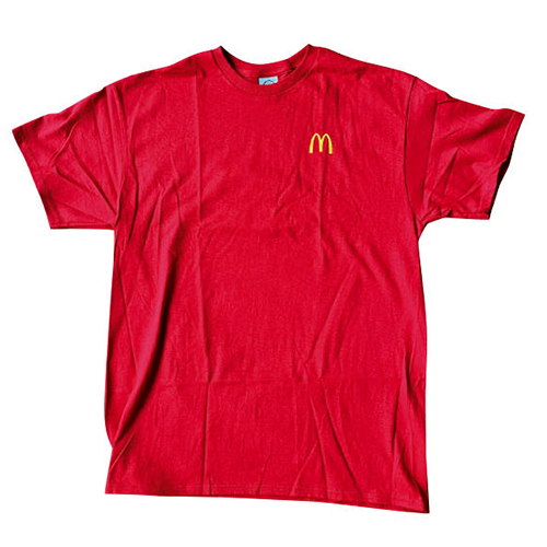 McDonald's（マクドナルド）/ ワンポイント ロゴ Tシャツ（レッド）:US Mサイズ