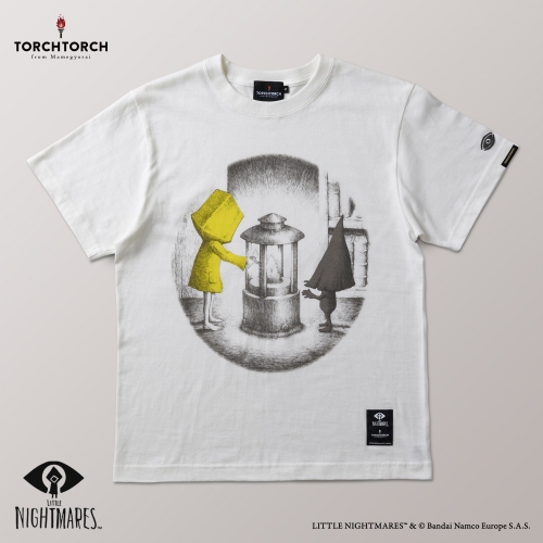 リトルナイトメア × TORCH TORCH/ シックスとノームのTシャツ バニラホワイト サイズS