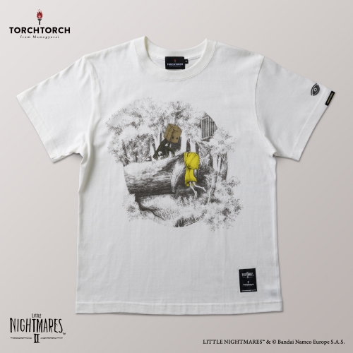 リトルナイトメア2 × TORCH TORCH/ モノとシックスのTシャツ バニラホワイト サイズS - イメージ画像