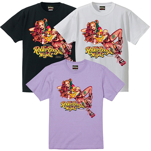 エロスティカ/ Roller Boogie Night Tシャツ ブラック サイズXL