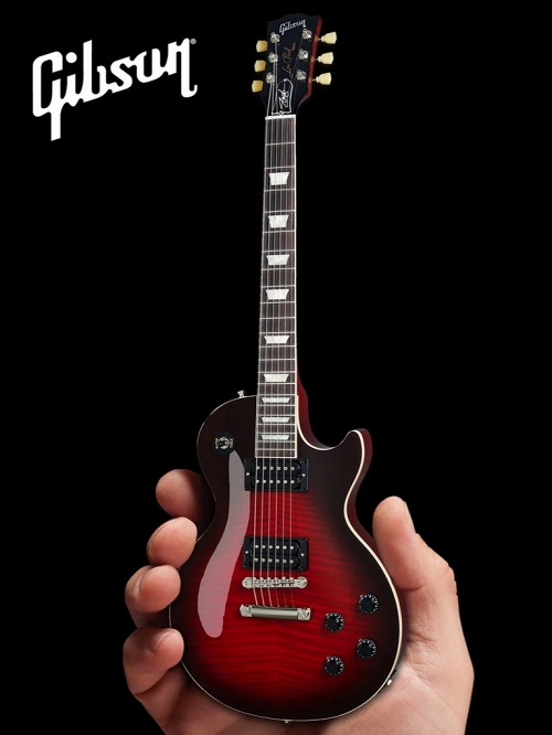 ガンズ・アンド・ローゼズ スラッシュ Ltd Edition Vermillion Burst Gibson Les Paul Standard 1/4 ギター ミニチュアモデル