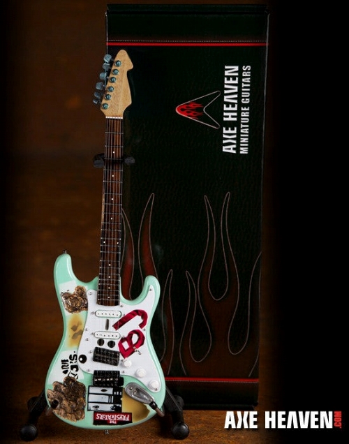 グリーンデイ ビリー・ジョー Armstrong Blue Late 70's Fernandes Strat Copy 1/4 ギター ミニチュアモデル