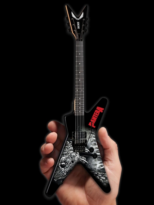 パンテラ ダイムバッグ・ダレル Dean Black & White Southern Trendkill ML 1/4 ギター ミニチュアモデル