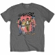Gorillaz （ゴリラズ）/ Group Circle Rise Tシャツ （グレー）: UK XLサイズ （US Lサイズ）