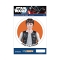 SW HAN SOLO ACTION FIGURE WINDOW DECAL