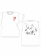 福崎町妖怪グッズシリーズ/ ガジロウ戯画 Tシャツ ホワイト XLサイズ