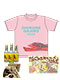 福崎町妖怪グッズシリーズ/ 福崎町満喫セット: ガジロウさん Tシャツ おひるね ピンク Sサイズ