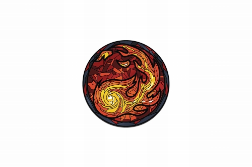 MTG STAINED GLASS MOUNTAIN LTD ED AR PIN/ NOV223104