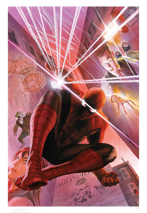 マーベルコミックス/ マーベル75周年 Amazing Spider-Man #1 by アレックス・ロス アートプリント