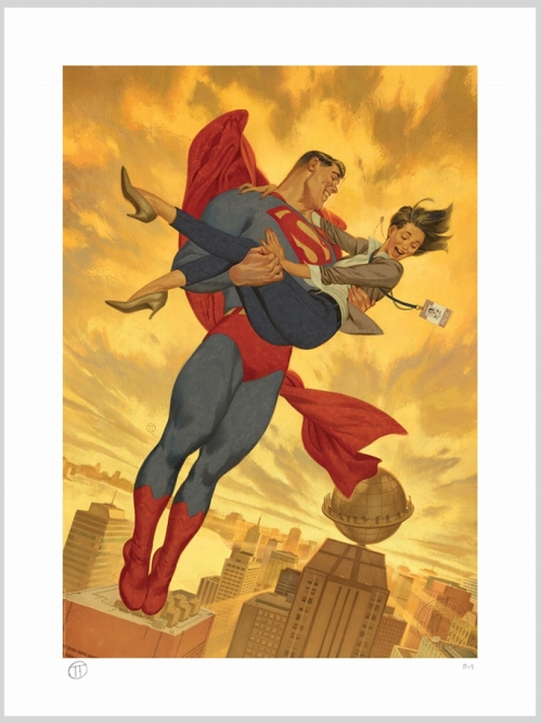 SUPERMAN/ クラーク・ケント＆ロイス・レイン by ジュリアン・トチノ・テデスコ アートプリント - イメージ画像