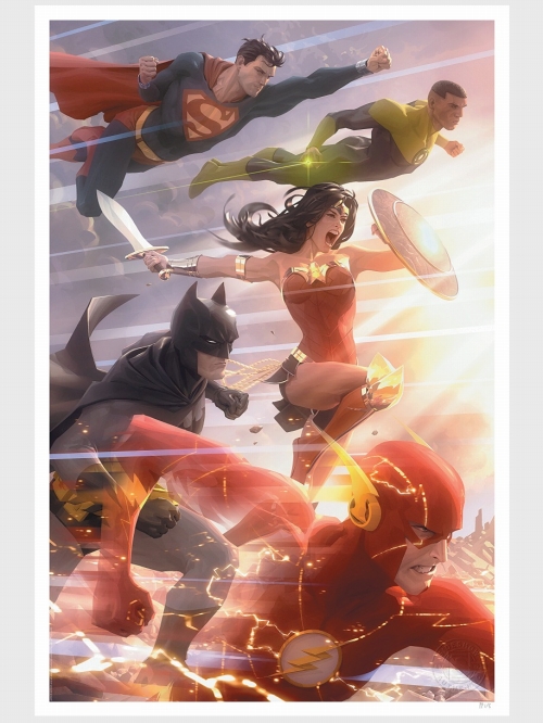 DCコミックス/ Justice League #49 by アレックス・ガーナー アートプリント