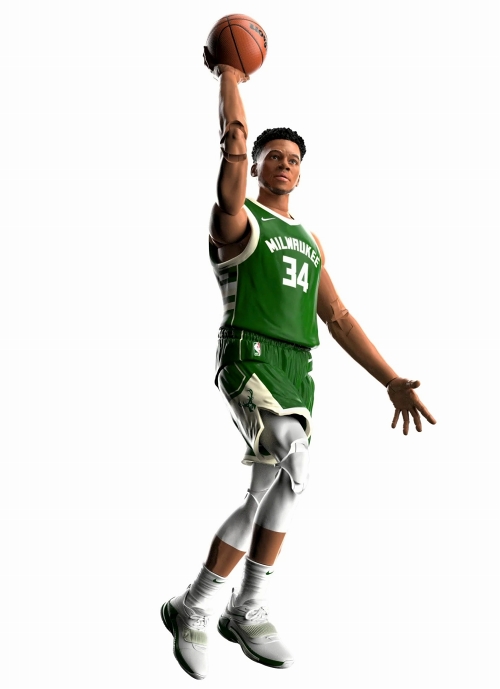 NBA スターティングラインナップ シリーズ1/ ヤニス・アデトクンボ 6インチ アクションフィギュア ミルウォーキー・バックス ver - イメージ画像