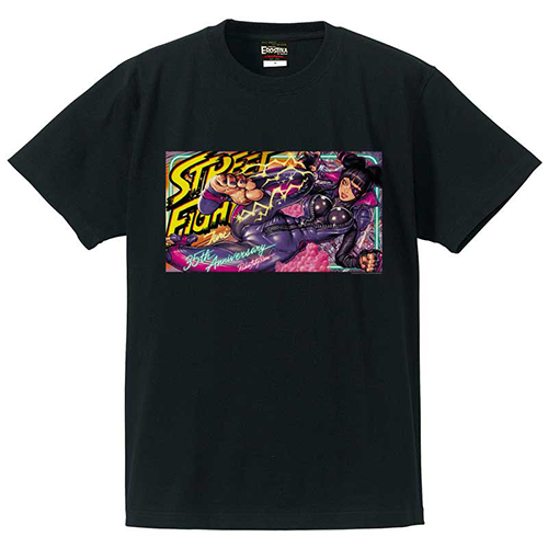 エロスティカ/ STREET FIGHTER V x Rockin’Jelly Bean Series 2 "JURI" Tシャツ ブラック サイズL
