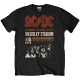 【豆魚雷 決算SALE/来店引取不可】AC/DC (エーシー・ディーシー)/ WEMBLEY '79 Tシャツ （ブラック）: UK Lサイズ