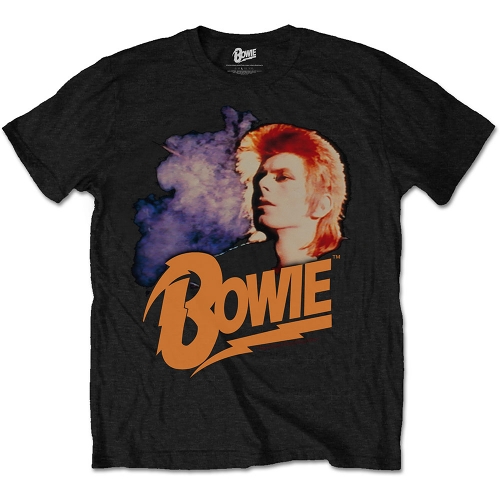 DAVID BOWIE (デヴィッド・ボウイ)/ RETRO BOWIE Tシャツ （ブラック）: UK XLサイズ