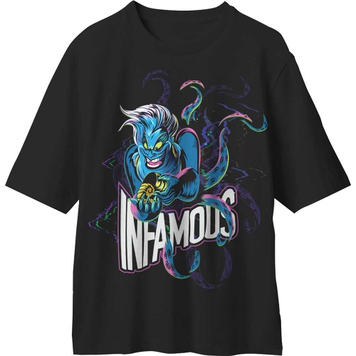 DISNEY (ディズニー)/ LITTLE MERMAID INFAMOUS URSULA Tシャツ （ブラック）: UK Mサイズ