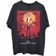 DISNEY (ディズニー)/ THE NIGHTMARE BEFORE CHRISTMAS JACK ORANGE SUN & LOGO Tシャツ （ブラック）: UK XLサイズ