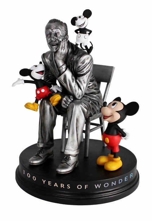Disney 100 Years of Wonder/ ウォルト・ディズニー＆ミッキーマウス スタチュー