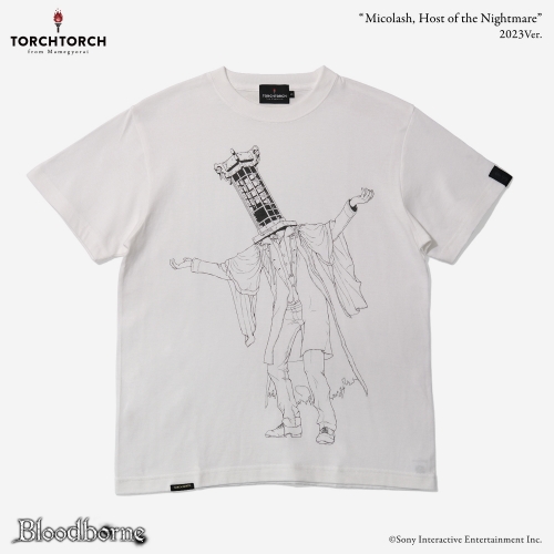 Bloodborne × TORCH TORCH/ Tシャツコレクション: 悪夢の主、ミコラーシュ 2023 ver ホワイト S
