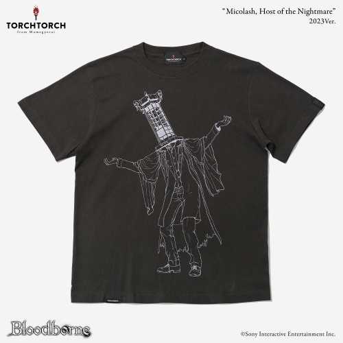 Bloodborne × TORCH TORCH/ Tシャツコレクション: 悪夢の主、ミコラーシュ 2023 ver インクブラック M