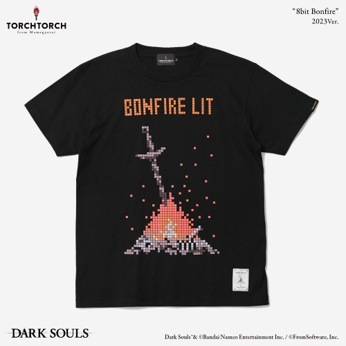 ダークソウル × TORCH TORCH/ 8bitの篝火のTシャツ 2023 ver ブラック M