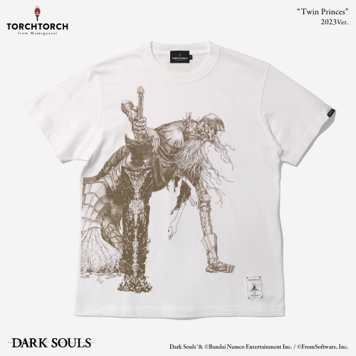 ダークソウル × TORCH TORCH/ 双王子ローリアンとロスリックのTシャツ 2023 ver ホワイト M - イメージ画像