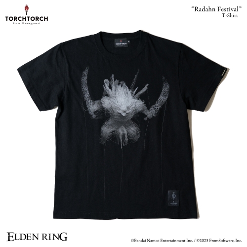 ELDEN RING × TORCH TORCH/ ラダーン祭りのTシャツ ブラック S - イメージ画像