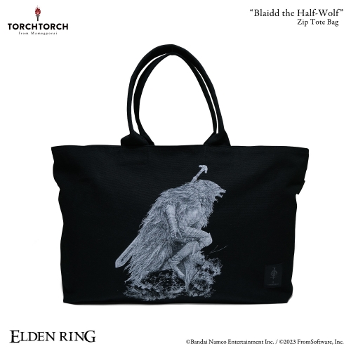ELDEN RING × TORCH TORCH/ 半狼のブライヴのジップトート ブラック