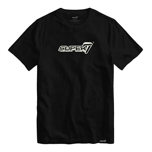 スーパー7 Tシャツ グロウロゴ Ver.（ブラック） US: Lサイズ