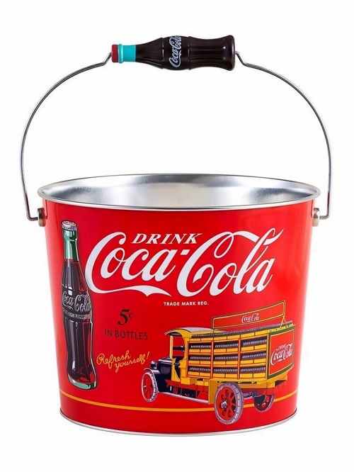 Coca-Cola/ コカコーラ ティン バケツ with ボトルハンドル