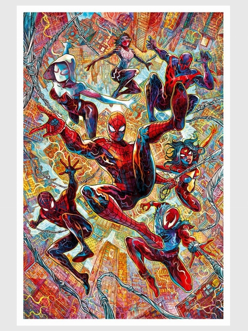 マーベルコミック/ アウト・オブ・ザ・スパイダーバース by ヴィンチェンツォ・リッカルディ アートプリント