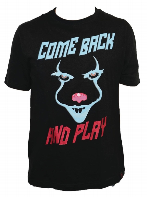 IT 2 PENNYWISE COME BACK AND PLAY BLK T/S MED - イメージ画像