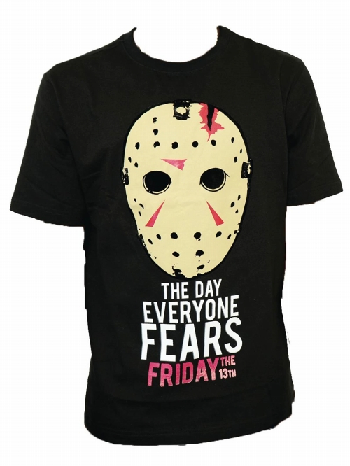FRIDAY THE 13TH MASK BLK T/S MED - イメージ画像