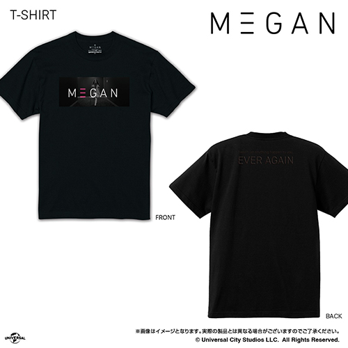【豆魚雷別注モデル】M3GAN/ミーガン: "EVER AGAIN" Tシャツ ブラック Mサイズ - イメージ画像