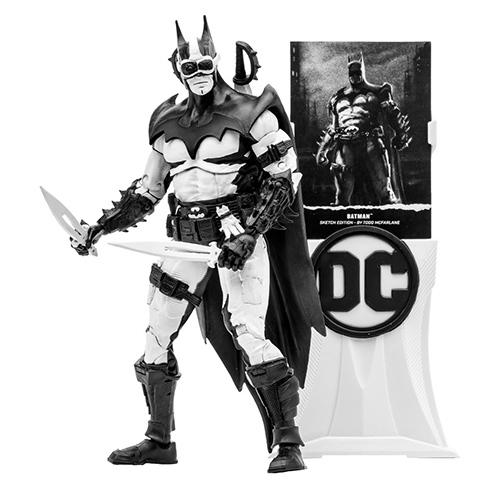【海外版】【EE限定】DCマルチバース/ バットマン 7インチ アクションフィギュア トッド・マクファーレン スケッチエディション