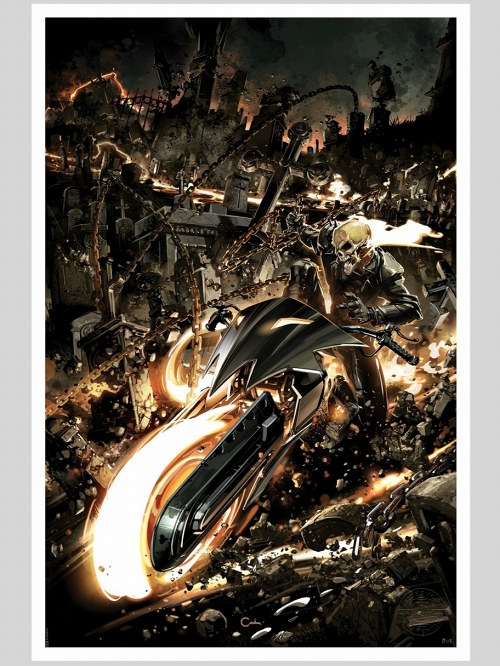 マーベルコミック/ Ghost Rider vol.10 #1 2022 by クレイトン・クレイン アートプリント