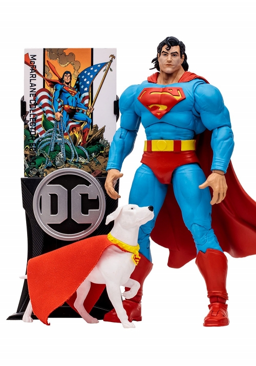 DCマルチバース/ Return of Superman: スーパーマン＆クリプト 7インチ アクションフィギュア  - イメージ画像