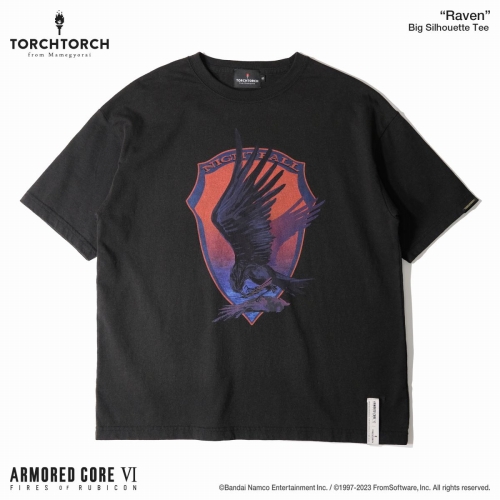ARMORED CORE VI FIRES OF RUBICON × TORCH TORCH/ レイヴン ビッグシルエットTシャツ サイズS - イメージ画像