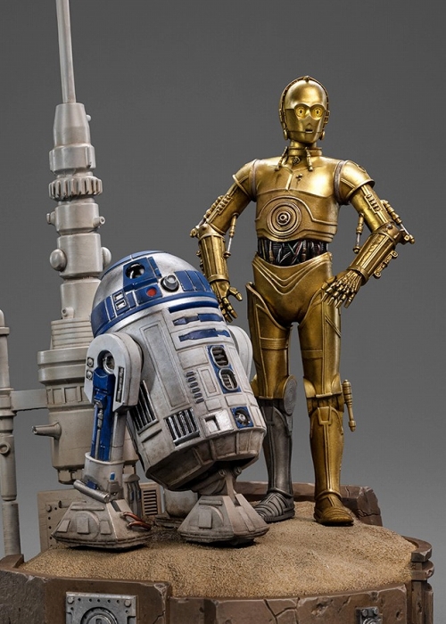 スターウォーズ/ C-3PO ＆ R2-D2 1/10 アートスケール スタチュー