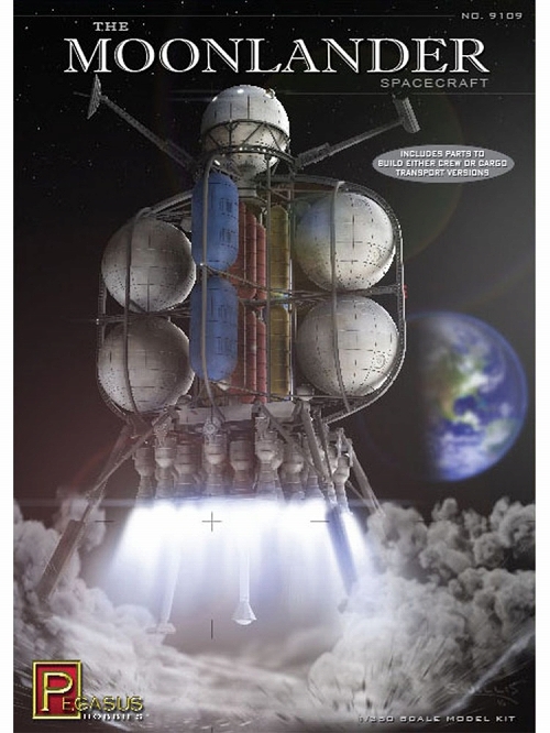 【再生産】フォン・ブラウン博士の月面探査機 ムーンランダー 1/350 プラモデルキット PH9109 - イメージ画像