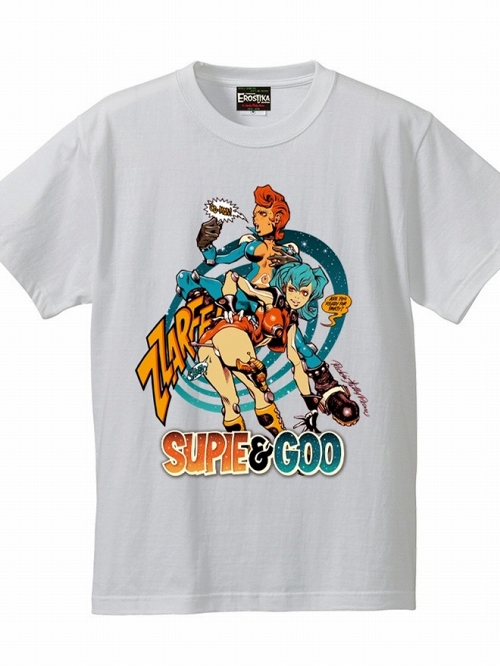 THE SUPIE & GOO スーピー＆グー/ ARE YOU READY? Tシャツ ホワイト サイズL