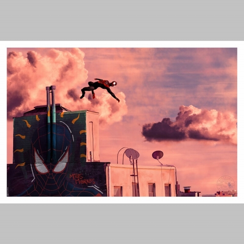 スパイダーマン/ マイルス・モラレス スパイダーマン by ロイヤルストン アートプリント - イメージ画像