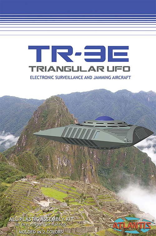 【再入荷】TR-3E トライアングル U.F.O. ジオラマベース付 プラモデルキット - イメージ画像