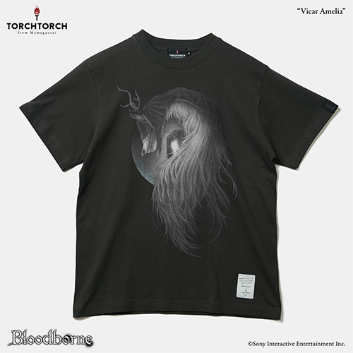 Bloodborne × TORCH TORCH/ Tシャツコレクション: 教区長エミーリア インクブラック XL - イメージ画像