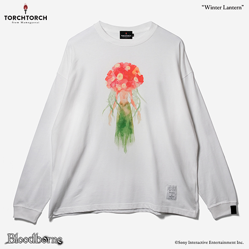 Bloodborne × TORCH TORCH/ Tシャツコレクション: ほおずき ロングスリーブTシャツ ホワイト XL