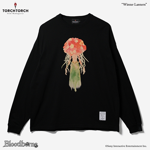 Bloodborne × TORCH TORCH/ Tシャツコレクション: ほおずき ロングスリーブTシャツ ブラック S