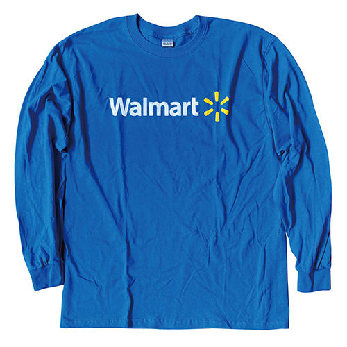 ウォルマート/ ロングスリーブTシャツ（ブルー）: US Lサイズ - イメージ画像